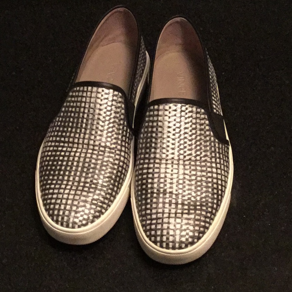 Vince.leather slip on sneakers